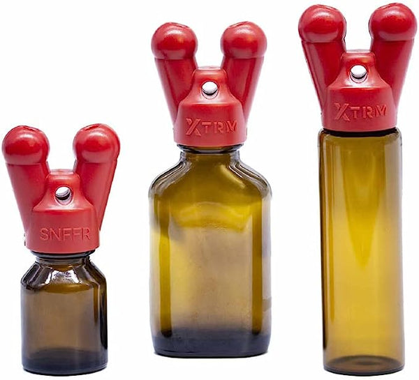 1 x XTRM SNFFR double Sensational Aroma Poppers Amber Bottles Screw Attach on the Bottle