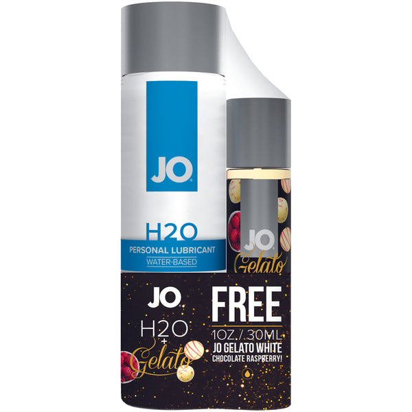 SYSTEM JO - H2O LUBRICANT 120 ML & FREE GELATO WHITE CHOCOLATE RASPBERRY