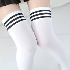 Long Stockings Women Cotton Warm Thigh New Fashion Striped Knee Socks Sexy Over The Knee Stockings For Ladies sexy pantyhose