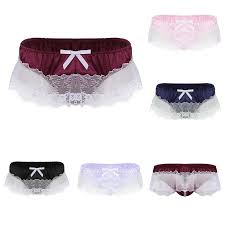 Sexy Lingerie Mens Panties Sissy Underwear Lace Wine, Pink, Black