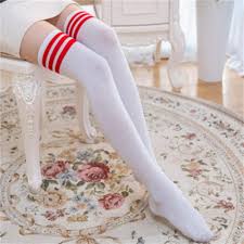 Long Stockings Women Cotton Warm Thigh New Fashion Striped Knee Socks Sexy Over The Knee Stockings For Ladies sexy pantyhose