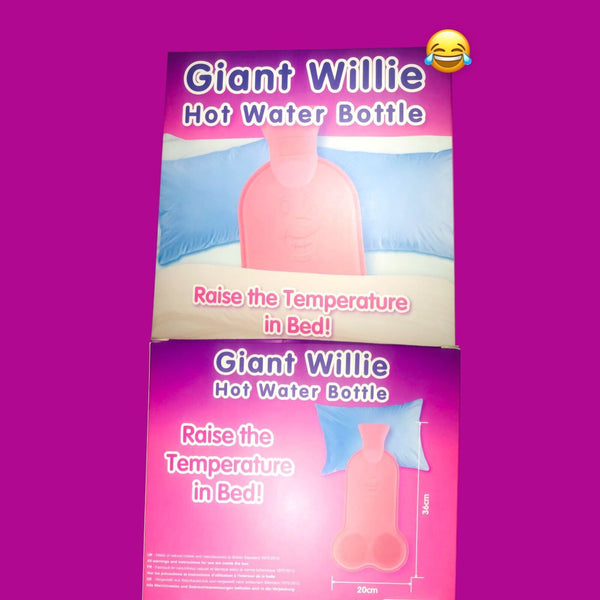 Willy Hot Water Bottle Natural Rubber Joke Funny Adult Gift Penis Shape Naughty