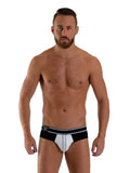 Mister B URBAN Bronx Brief White Black