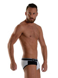 Mister B URBAN Bronx Brief White Black