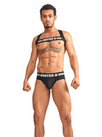 Mister B Urban Club harness X-back Striped Grey