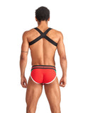 Mister B Urban Club harness X-back Striped Red