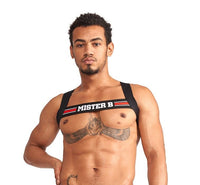 Mister B Urban Club harness X-back Striped Red