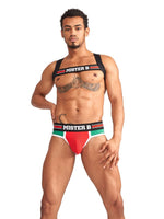 Mister B Urban Club harness X-back Striped Red