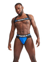 Mister B Urban Club harness X-back Striped Blue