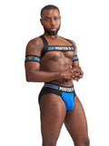 Mister B Urban Club harness X-back Striped Blue