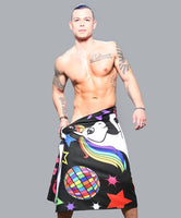 Disco Pride Unicorn Beach Towel