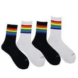 RAINBOW SOCKS IN BLACK OR WHITE