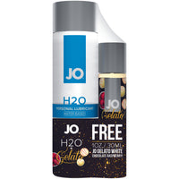 SYSTEM JO - H2O LUBRICANT 120 ML & FREE GELATO WHITE CHOCOLATE RASPBERRY