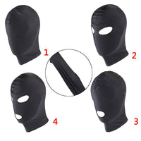 SM Bondage Headgear Erotic Toys Black Slave Restraint Hood Adult Sex toys Soft Head Mask BDSM