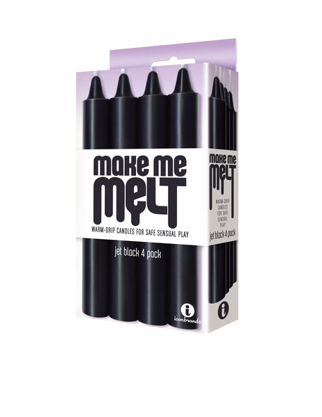 "Jet Black" Make Me Melt Warm-Drip Candles BDSM Kink