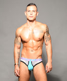 Andrew Christian Almost Naked Retro Net Brief Jock Aqua/White