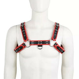 DELUXE MENS RUBBER BULLDOG 'H' HARNESS